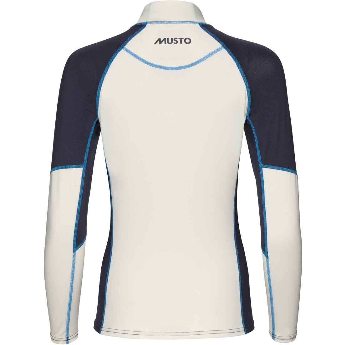 2026 Musto Femmes Champ Gilet Lycra à Manches Longues 82185 - Blanc / Navy